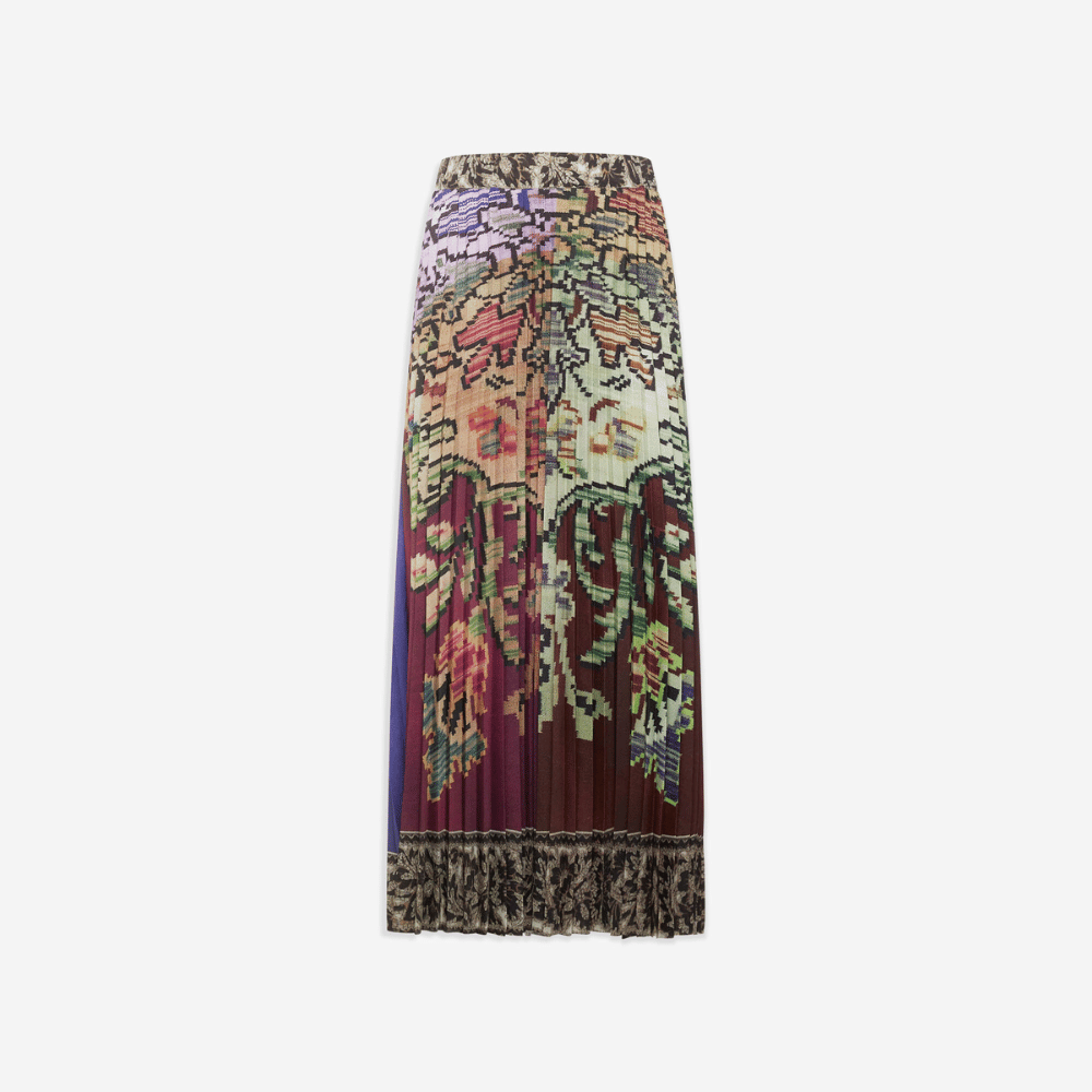 Pierre-Louis Mascia Ceto Pleated Skirt in Multicolour Digital Floral Print PIERRE LOUIS MASCIA designer fashion online or in-store at Riada Concept, Sydney’s high-end fashion boutique in Australia.