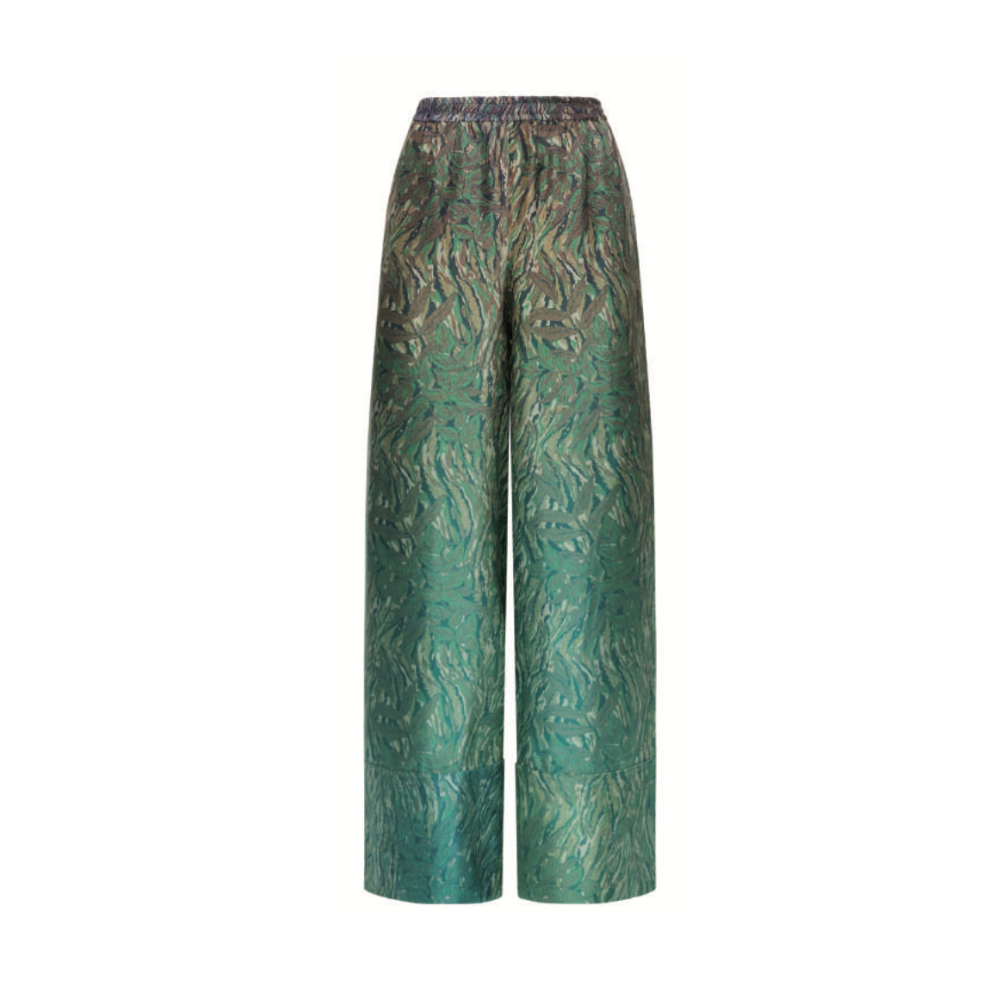 Cialda printed pants in green