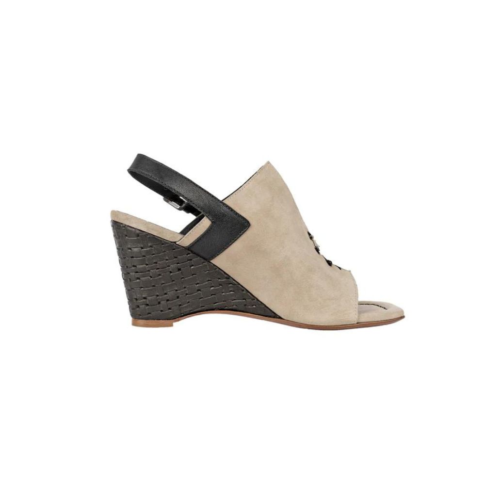 Henry Beguelin Camoscio Vintage Wedge Sandal in Beige HENRY BEGUELIN Designer fashion handbags shop online and in store High End fashion boutique Sydney Australia Riada Concept