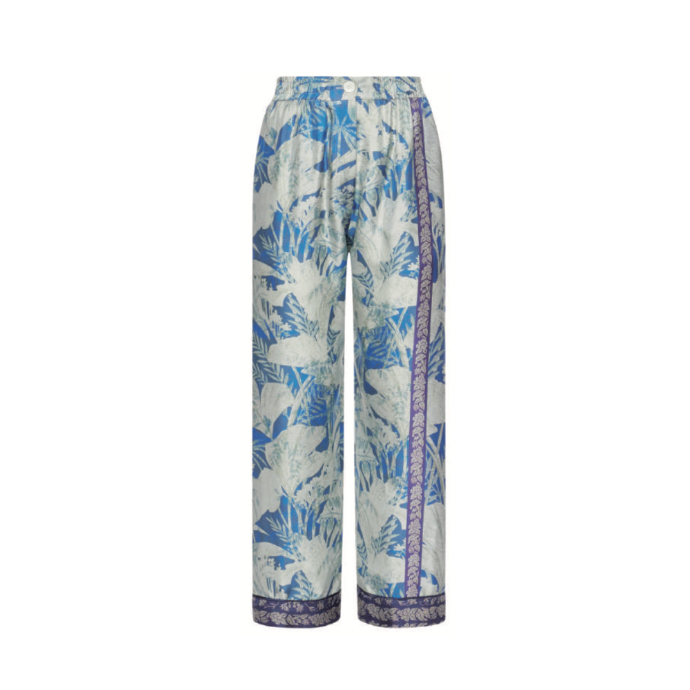 Aloe printed pants in blue