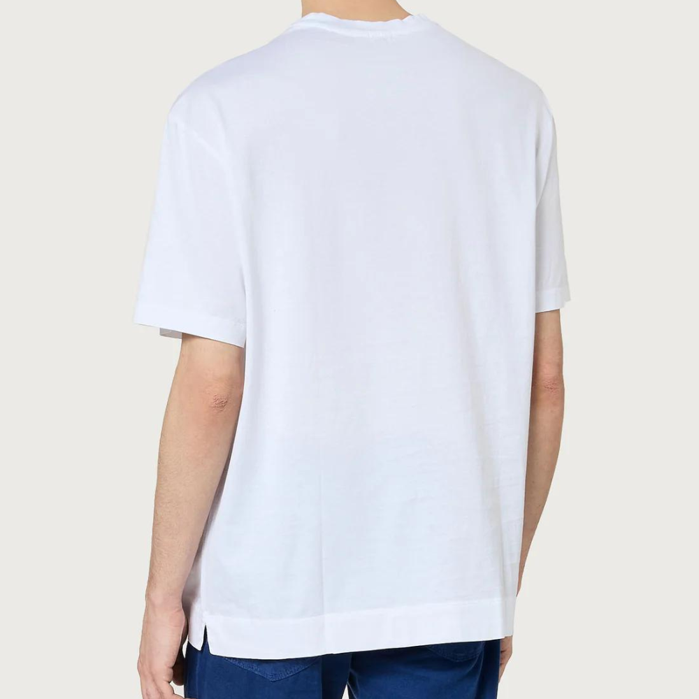 Nevis Cotton Jersey T-Shirt in bianco