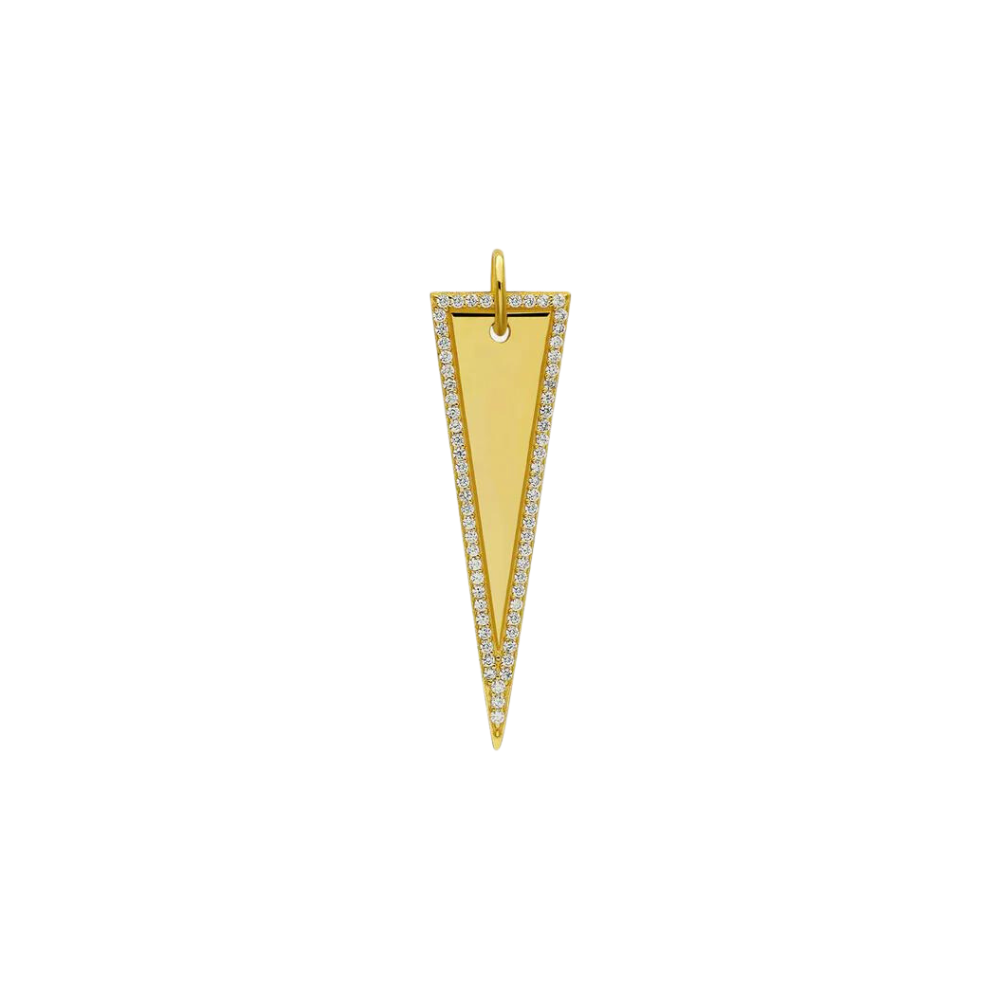 Triangle Gold Vermeil Charm