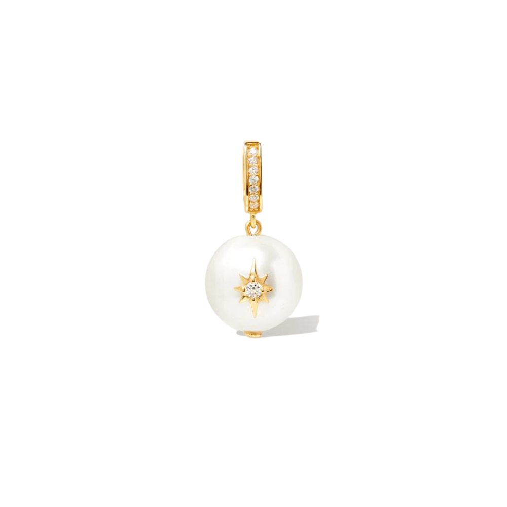 Medium Sfera Starburst Pearl Charm