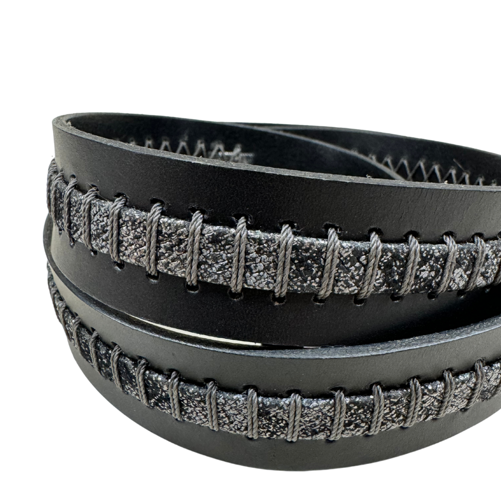 Belt New Malawie h.3 mat.bovine new lux in black/ash