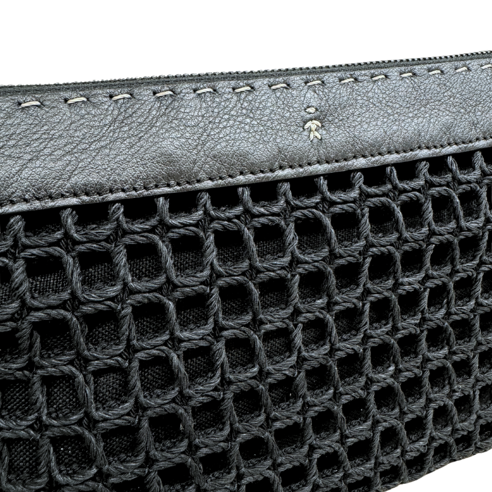 Henry Beguelin Bag zip clutch gioiello in nero