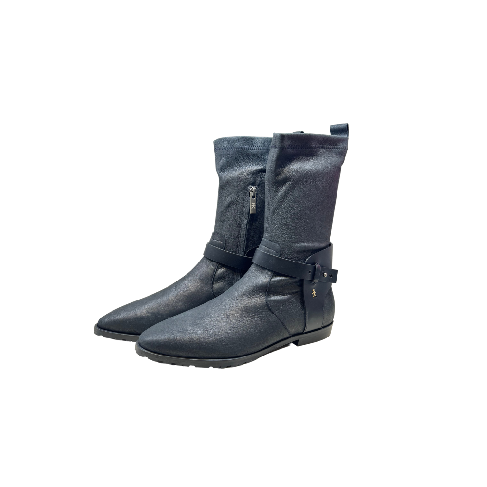 Henry Beguelin Stretch Grattato Boot in nero