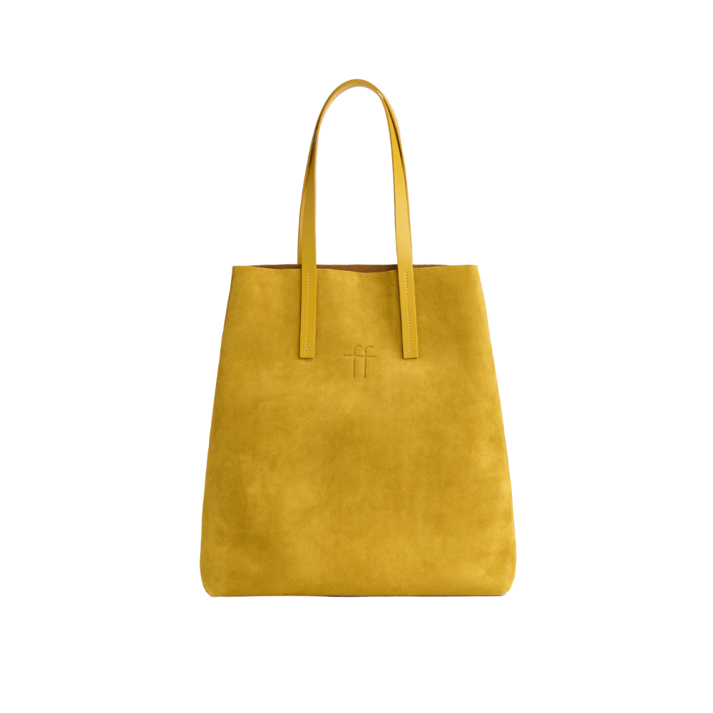 Forte Forte Large My Musa Suede Tote Shopper Bag in Ambra FORTE FORTE Designer fashion shop online and in store High End fashion boutique Sydney Australia Riada Concept