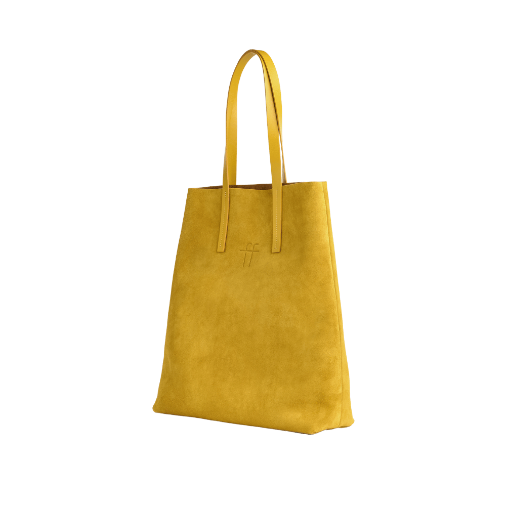 Forte Forte Large My Musa Suede Tote Shopper Bag in Ambra FORTE FORTE Designer fashion shop online and in store High End fashion boutique Sydney Australia Riada Concept