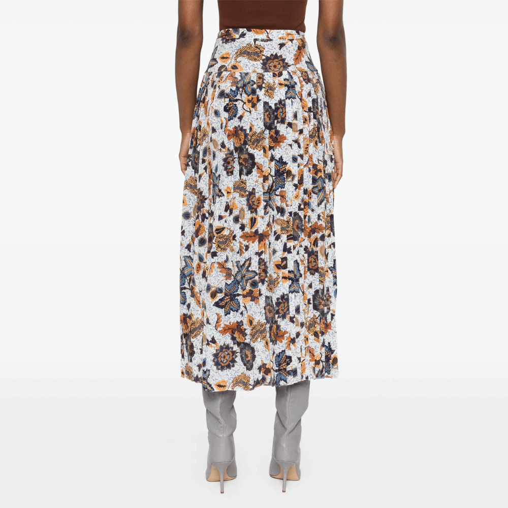 Ulla Johnson Alexi Silk Midi Skirt in Jasmine Floral Print ULLA JOHNSON Designer fashion shop online and in store High End fashion boutique Sydney Australia Riada Concept