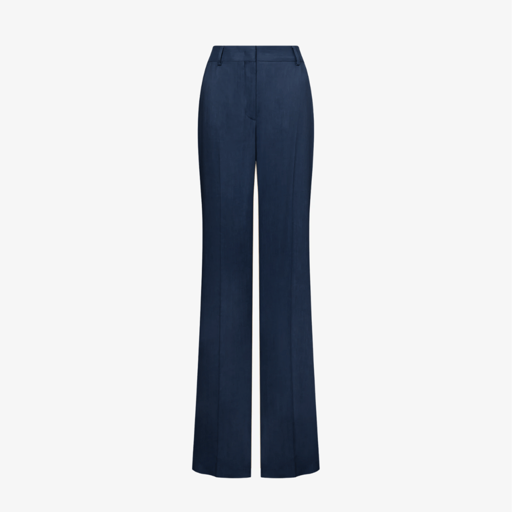Alberta Ferretti Wide-Leg Tailored Trousers in Navy Alberta Ferretti Australia Stockist Australia Online Riada Concept Luxury Fashion Boutique