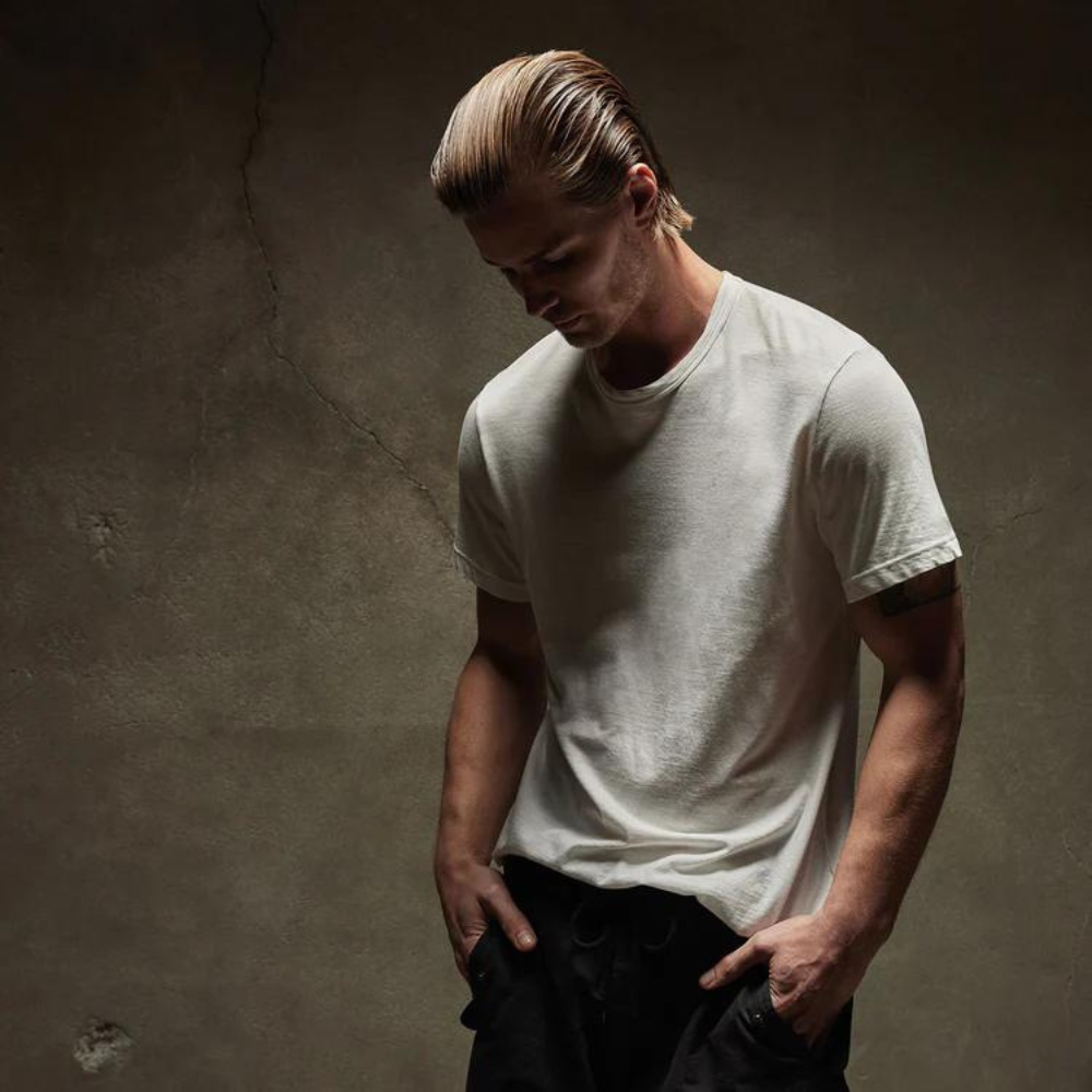 Short sleeve crew neck in white