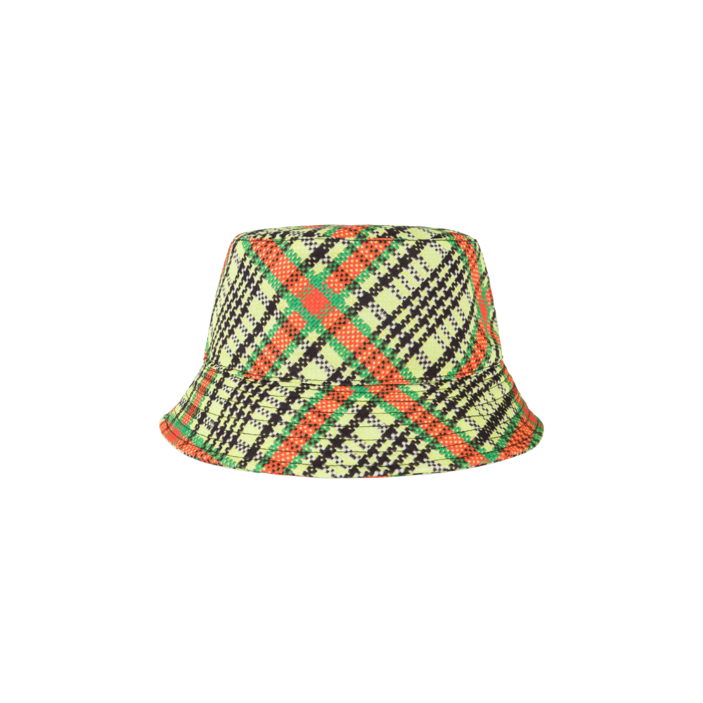 Hat in fantasy print green