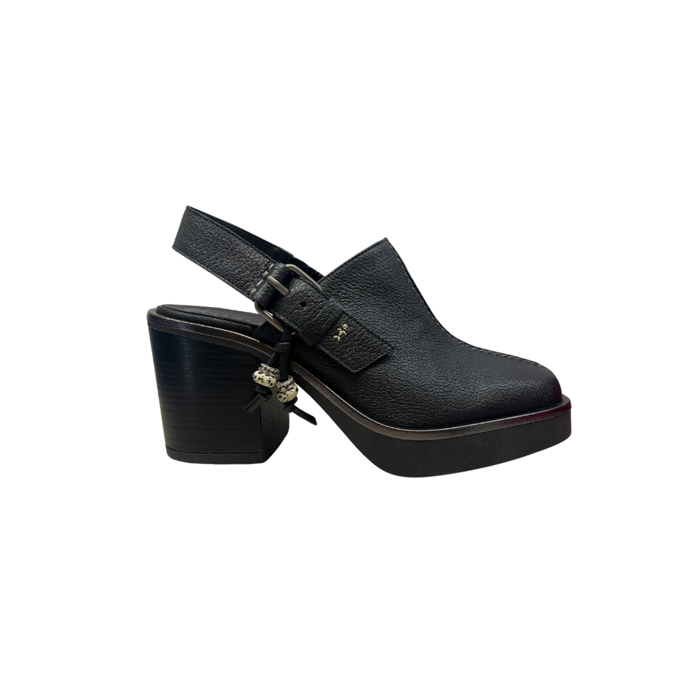 Henry Beguelin Martellato Platform Slingback Heels in Nero HENRY BEGUELIN Designer fashion handbags shop online and in store High End fashion boutique Sydney Australia Riada Concept