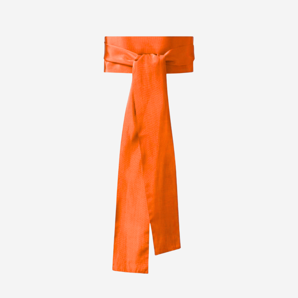 Sara Roka Tangerine Ribbon Belt – International designer fashion boutique Australia Riada Concept Woollahra