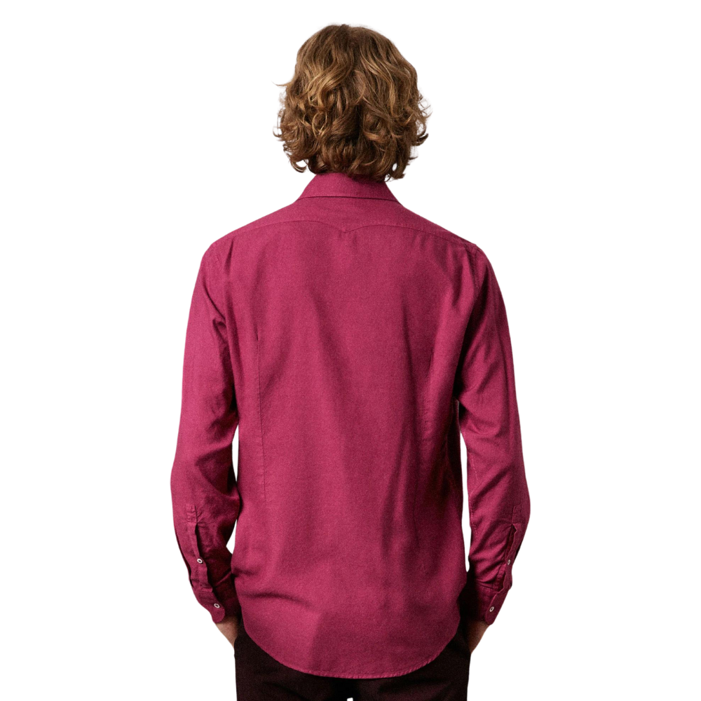 Genova classic shirt in grape