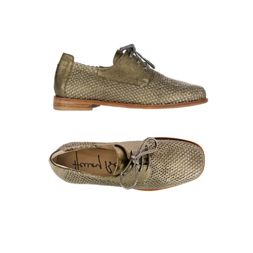 Rete Lamè shoes in Bronzo