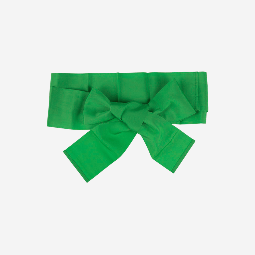Sara Roka Emerald Ribbon Belt – International designer fashion boutique Australia Riada Concept Woollahra