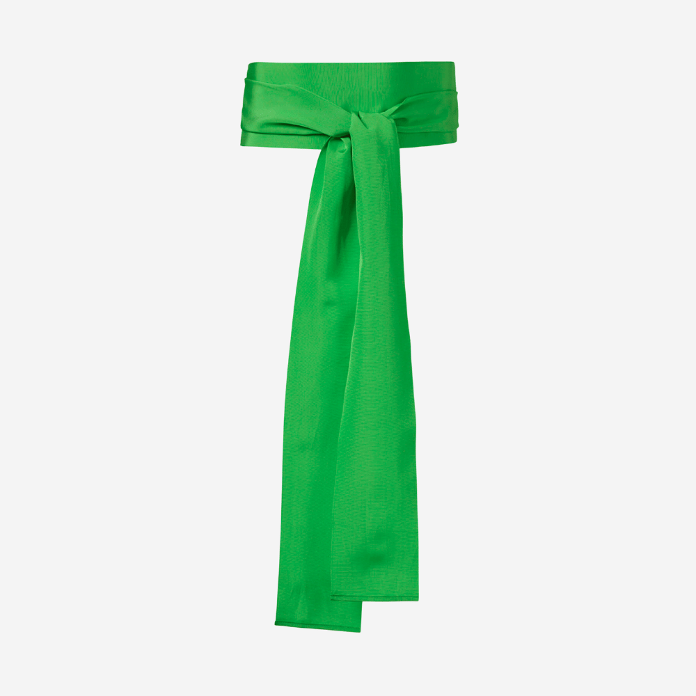 Sara Roka Emerald Ribbon Belt – International designer fashion boutique Australia Riada Concept Woollahra