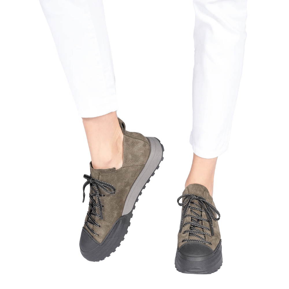 Henry Beguelin Sneaker in Camoscio Oliva HENRY BEGUELIN Designer fashion handbags shop online and in store High End fashion boutique Sydney Australia Riada Concept