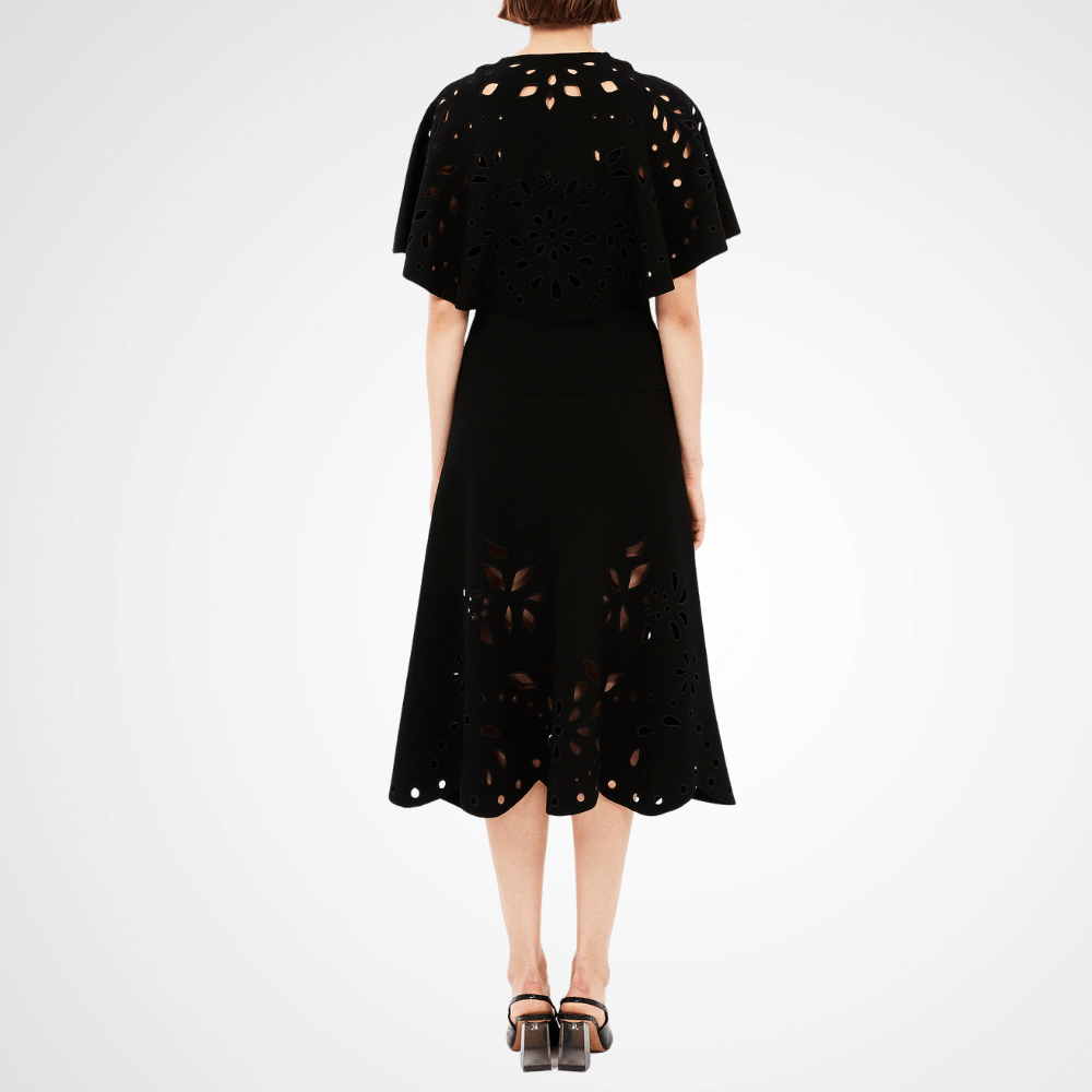 Ulla Johnson High-Waist A-Line Grace Knit Midi Skirt in Black ULLA JOHNSON Designer fashion shop online and in store High End fashion boutique Sydney Australia Riada Concept