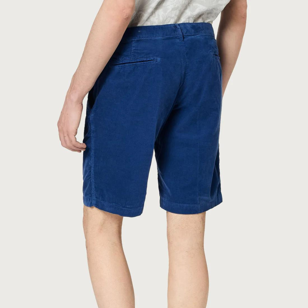 Vela Cotton Bermuda Shorts in blue massaua
