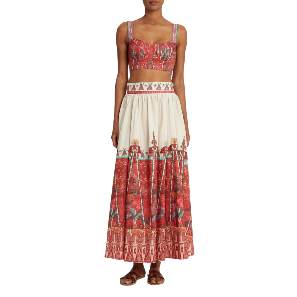 Ombretta Saladin skirt in Red