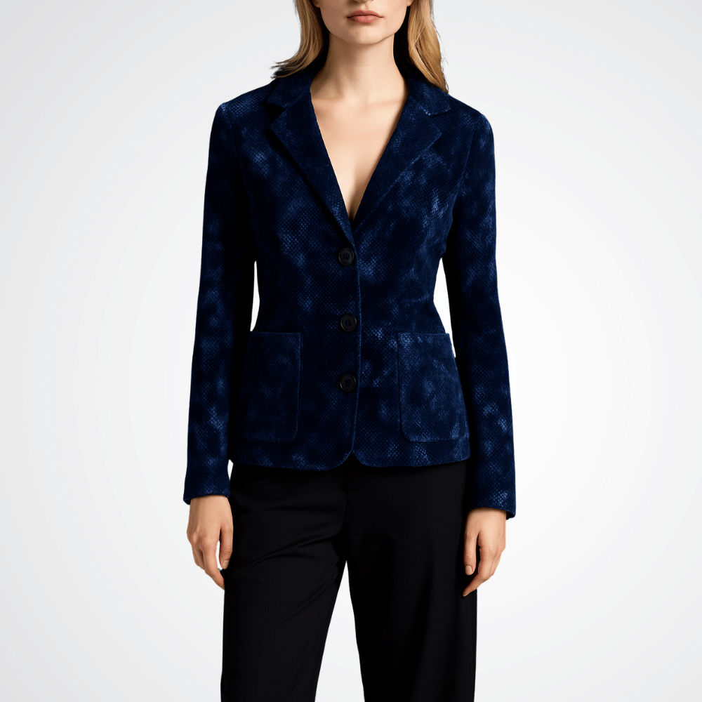 Avant Toi Camouflage Speckled Rever Jacket in Midnight – International Designer Fashion Boutique Australia Riada Concept Woollahra
