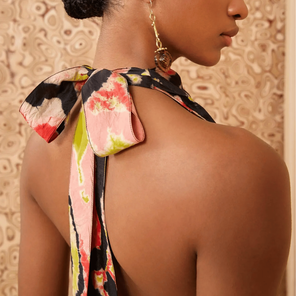 Ulla Johnson Assa Midi Length Silk Dress in Mirage ULLA JOHNSON Designer fashion shop online and in store High End fashion boutique Sydney Australia Riada Concept