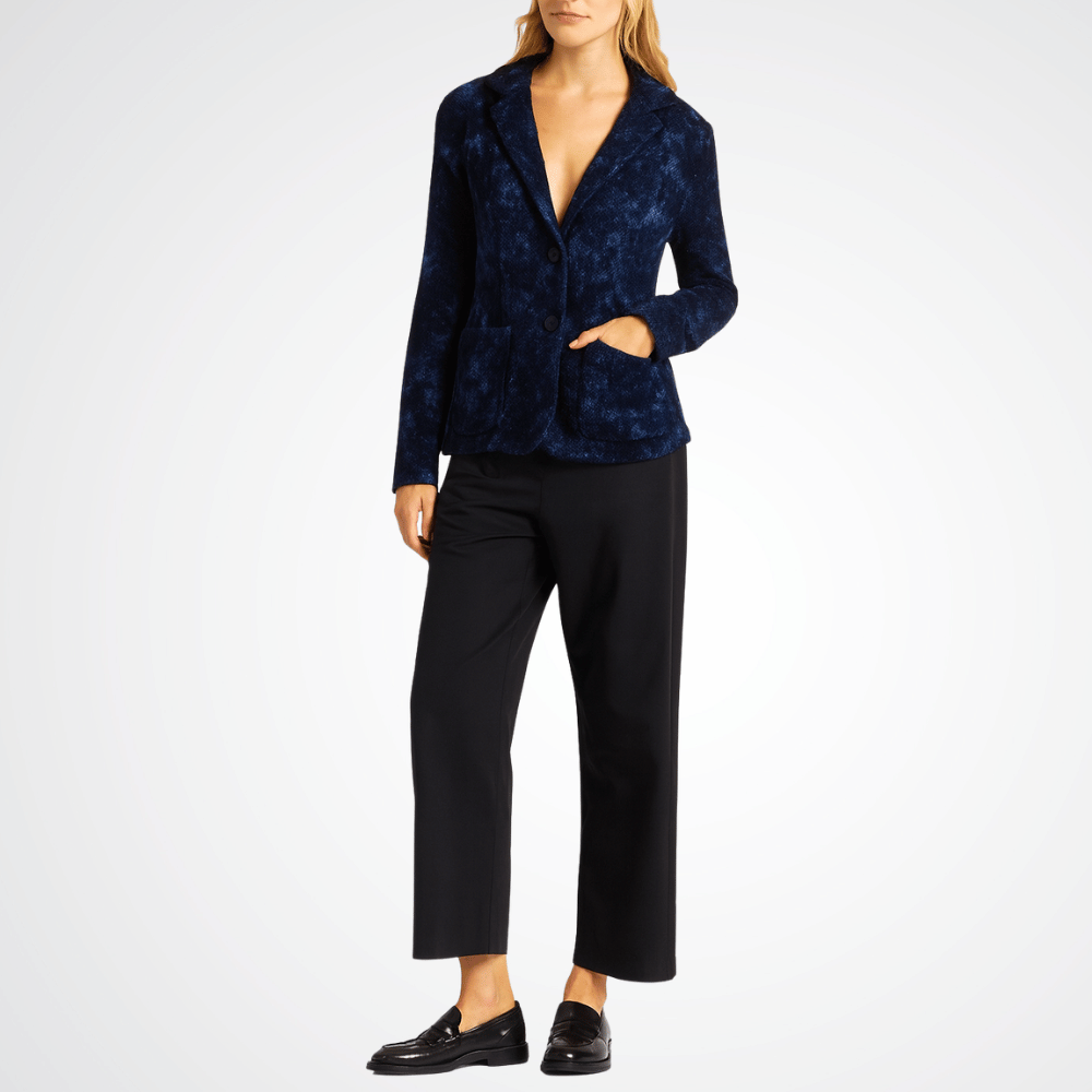 Avant Toi Camouflage Speckled Rever Jacket in Midnight – International Designer Fashion Boutique Australia Riada Concept Woollahra