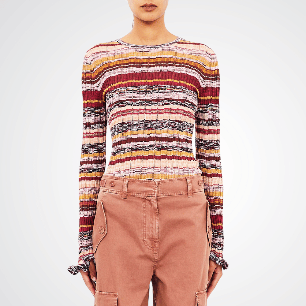 Ulla Johnson Maci Long Sleeve Knit Pullover in Prism ULLA JOHNSON Designer fashion shop online and in store High End fashion boutique Sydney Australia Riada Concept
