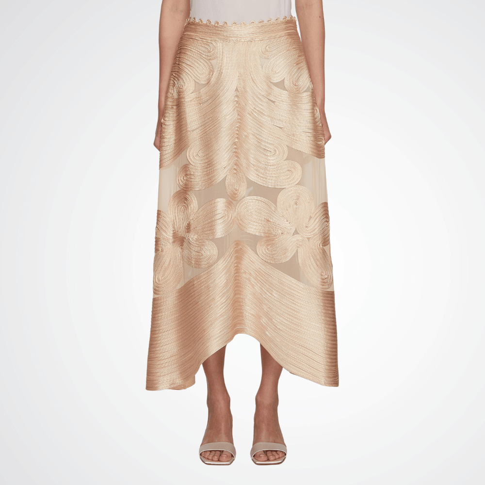 Ulla Johnson Kaelyn Midi Skirt in Peony ULLA JOHNSON Designer fashion shop online and in store High End fashion boutique Sydney Australia Riada Concept