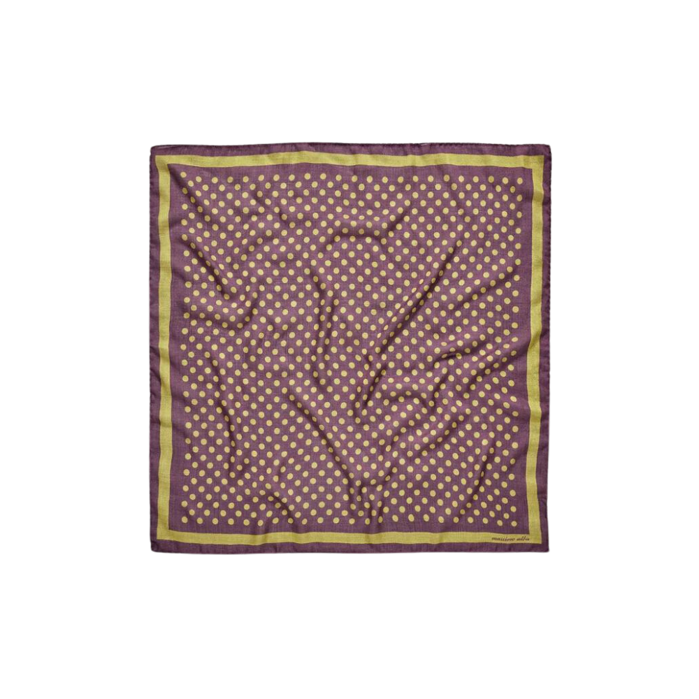 BANDANA Cashmere Silk Wool in Plum