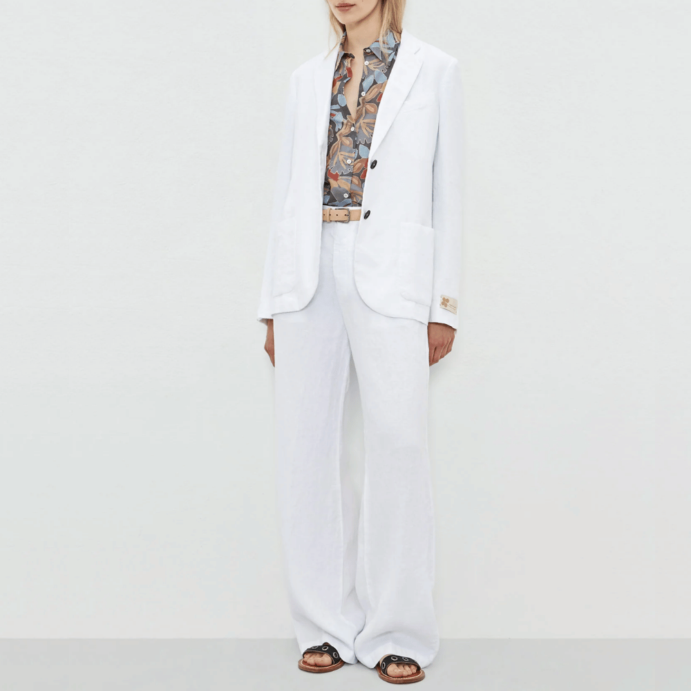 Massimo Alba Woman Anna Cotton Linen Shirt in Ferro MASSIMO ALBA WOMENS Designer fashion shop online and in store High End fashion boutique Sydney Australia Riada Concept