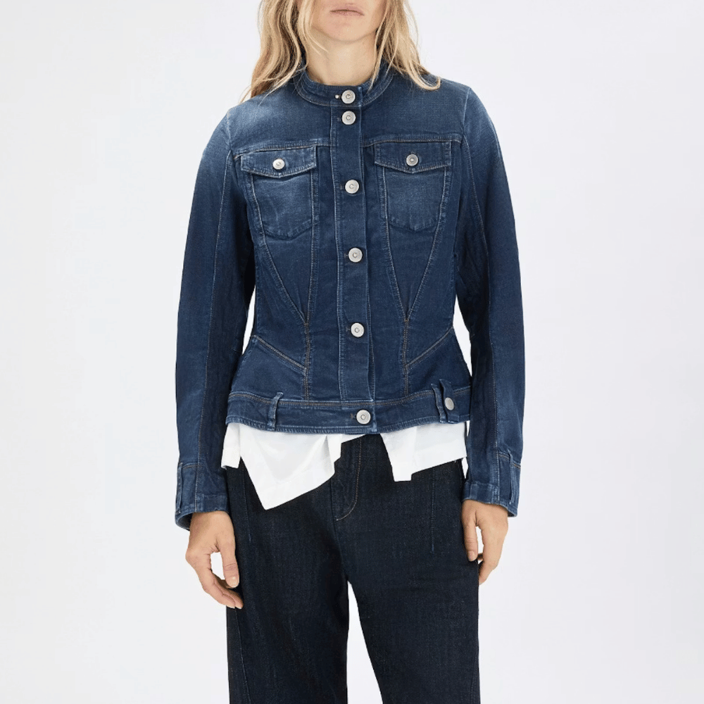 HIGH Everyday Couture Ahoy Denim Jacket in Indigo - International designer fashion boutique Australia Riada Concept Woollahra