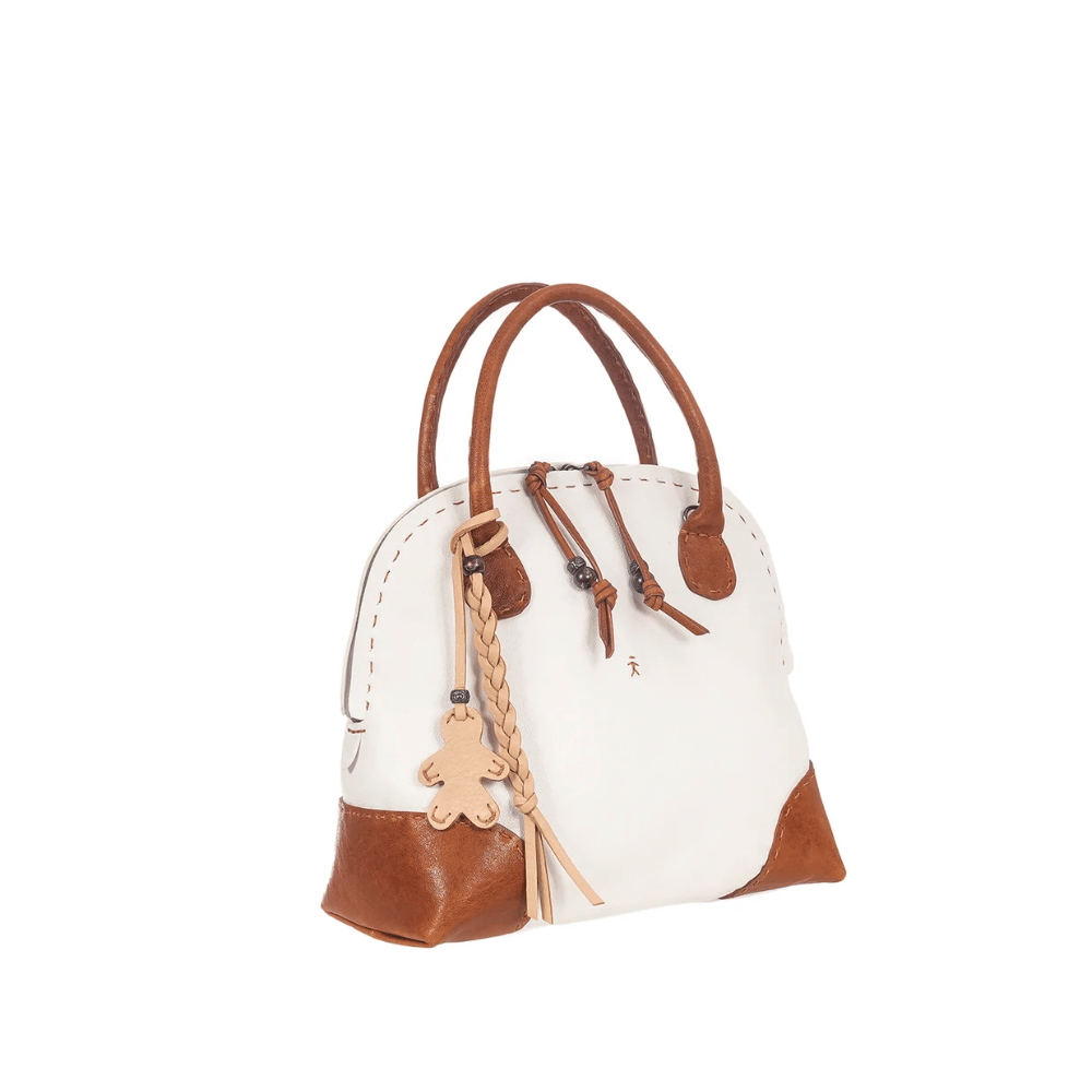 Henry Beguelin Medium Crossbody Angoli Leather Bag in Bianco HENRY BEGUELIN Designer fashion handbags shop online and in store High End fashion boutique Sydney Australia Riada Concept