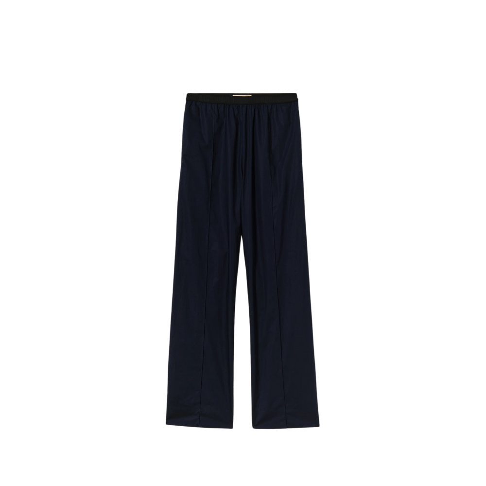 COTTON TROUSERS IN BLUE BLACK