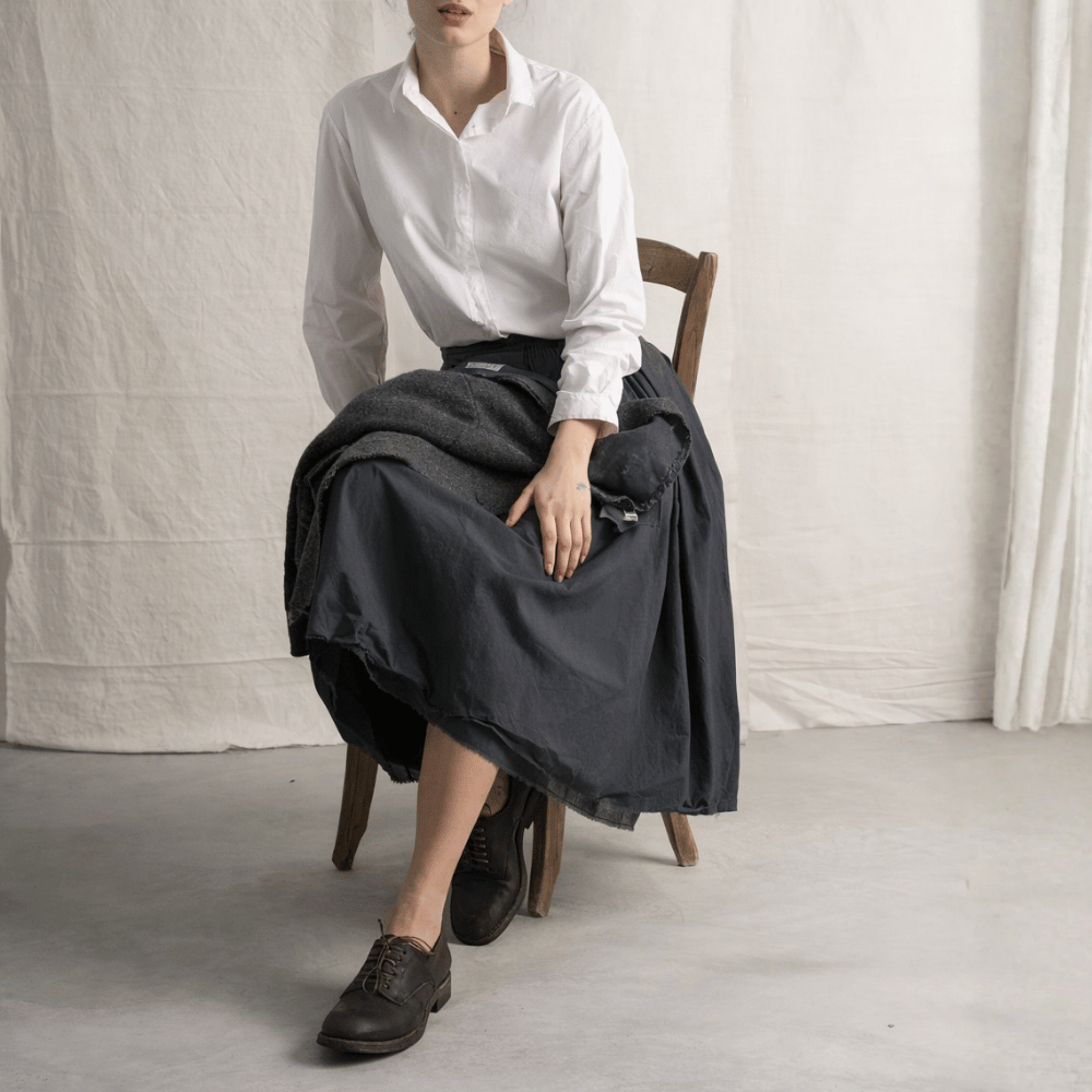 Hannoh Wessel Christina Cotton Shirt in White – International designer fashion boutique Australia Riada Concept Woollahra