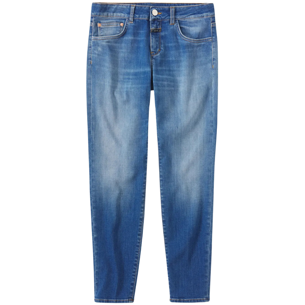 Baker Straight Leg Jeans in Mid Blue