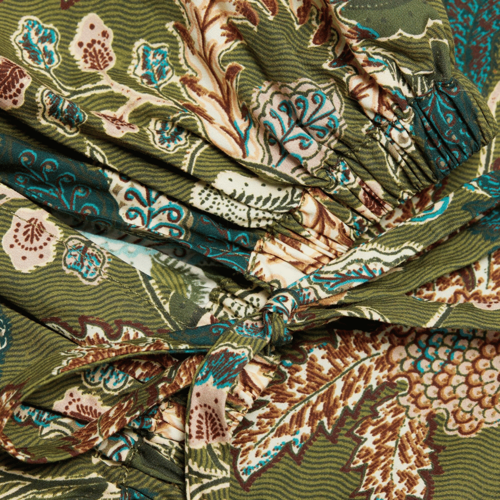 Ulla Johnson Coralie Short Sleeve Blouse in Lichen ULLA JOHNSON Designer fashion shop online and in store High End fashion boutique Sydney Australia Riada Concept