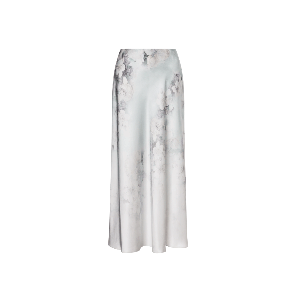 Alberta Ferretti Degrade Printed Washed Satin Skirt Multi Ice – International designer fashion boutique Australia Riada Concept Woollahra