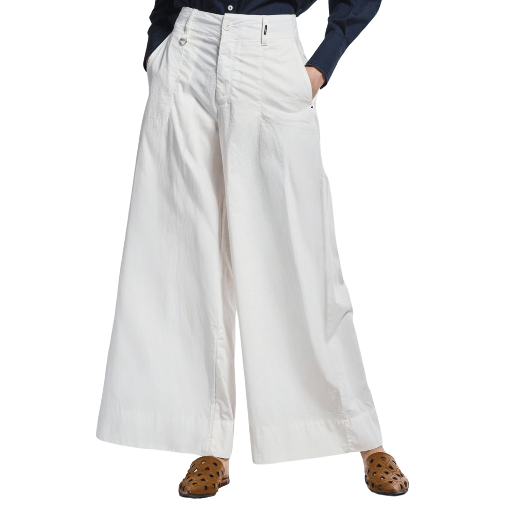 HIGH Directive Wide-Leg Palazzo Pants in White HIGH OFFICIAL Designer fashion shop online and in store High End fashion boutique Sydney Australia Riada Concept