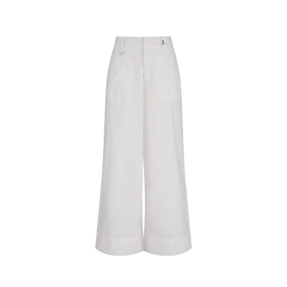 HIGH Directive Wide-Leg Palazzo Pants in White HIGH OFFICIAL Designer fashion shop online and in store High End fashion boutique Sydney Australia Riada Concept