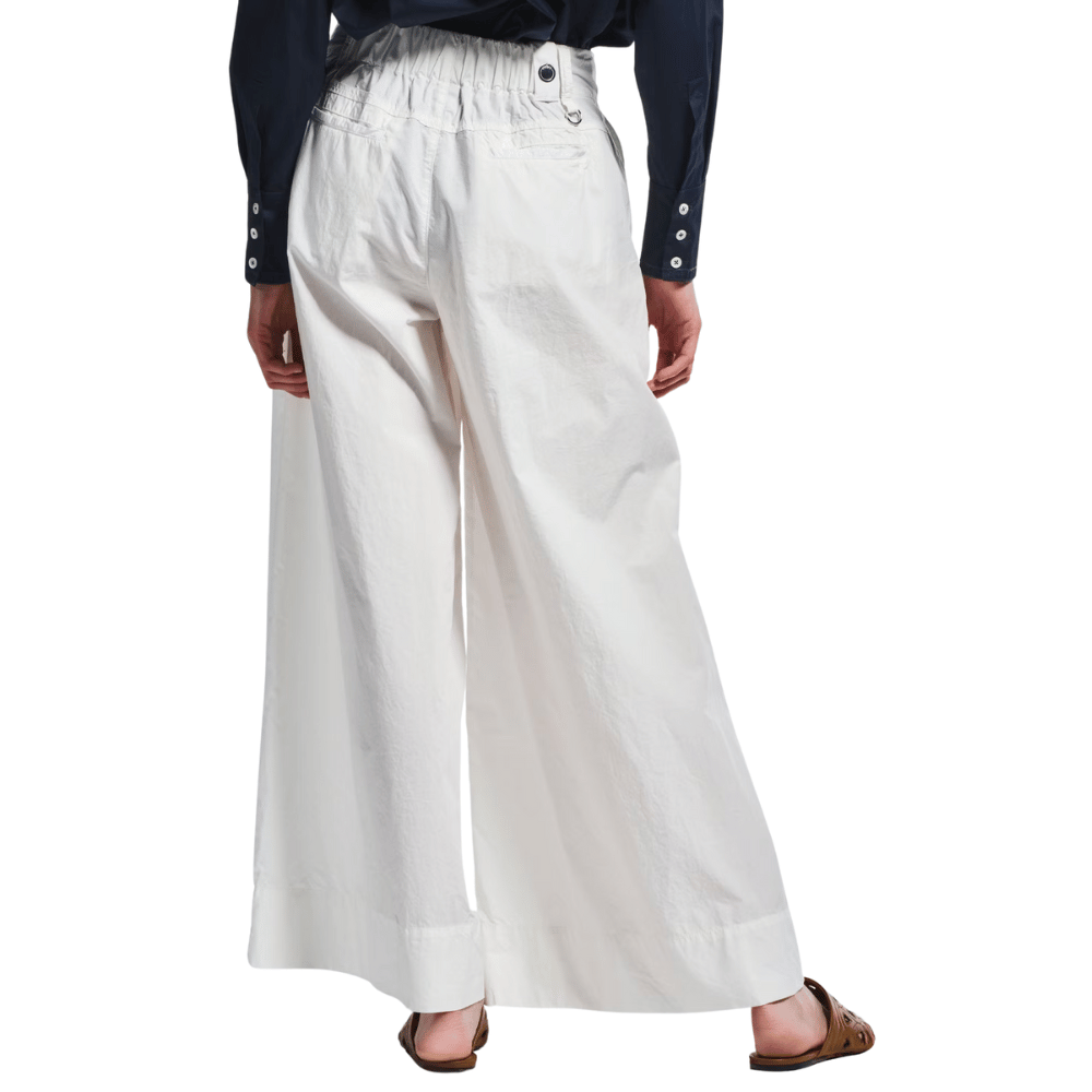 HIGH Directive Wide-Leg Palazzo Pants in White HIGH OFFICIAL Designer fashion shop online and in store High End fashion boutique Sydney Australia Riada Concept