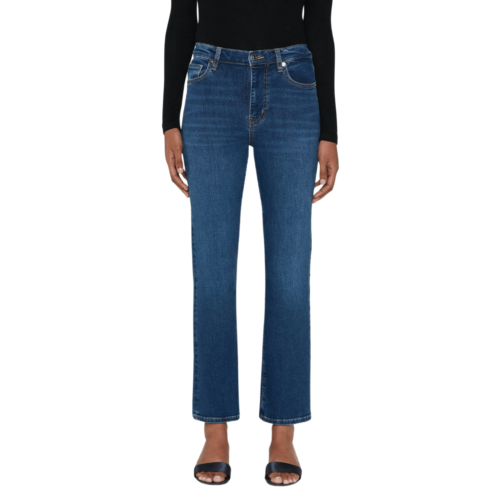FRAME Le Sleek Straight High Rise Ankle Jeans in Femma FRAME DENIM Designer fashion shop online and in store High End fashion boutique Sydney Australia Riada Concept