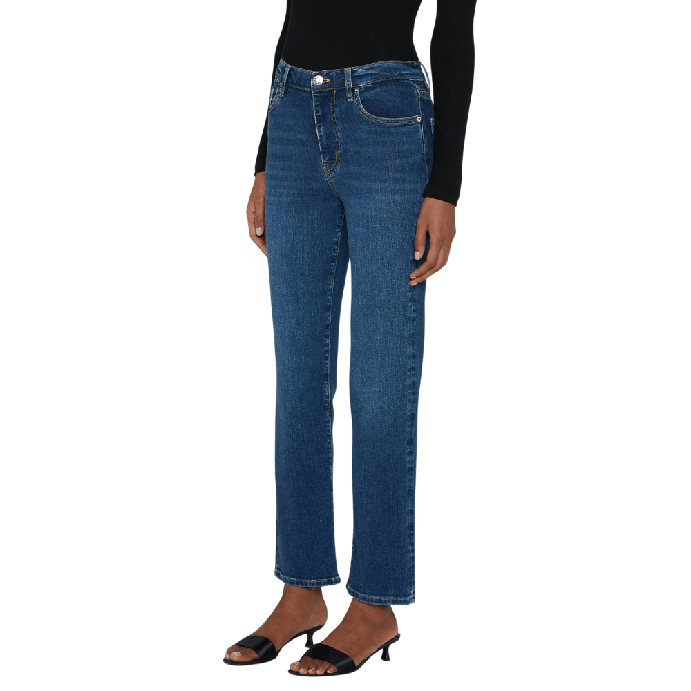 FRAME Le Sleek Straight High Rise Ankle Jeans in Femma FRAME DENIM Designer fashion shop online and in store High End fashion boutique Sydney Australia Riada Concept