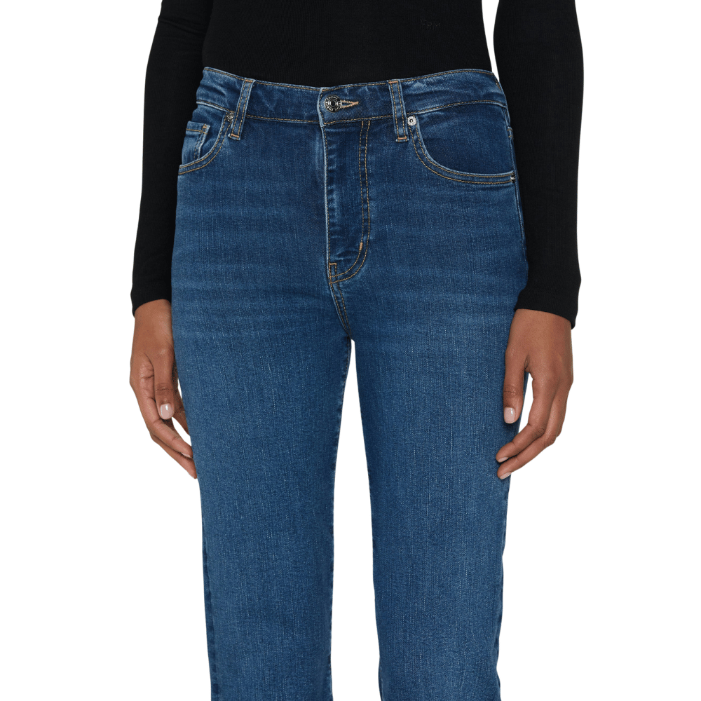 FRAME Le Sleek Straight High Rise Ankle Jeans in Femma FRAME DENIM Designer fashion shop online and in store High End fashion boutique Sydney Australia Riada Concept