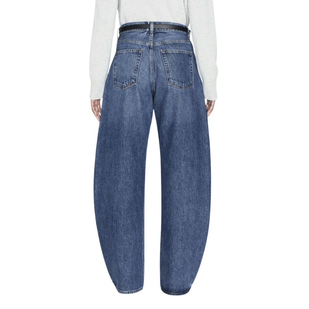 FRAME The Bubble High Rise Barrel Jeans in Westbury FRAME DENIM Designer fashion shop online and in store High End fashion boutique Sydney Australia Riada Concept