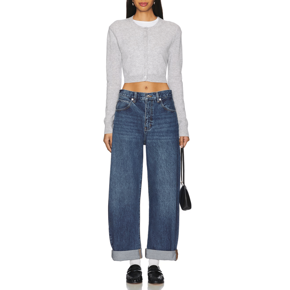FRAME The Bubble High Rise Barrel Jeans in Westbury FRAME DENIM Designer fashion shop online and in store High End fashion boutique Sydney Australia Riada Concept
