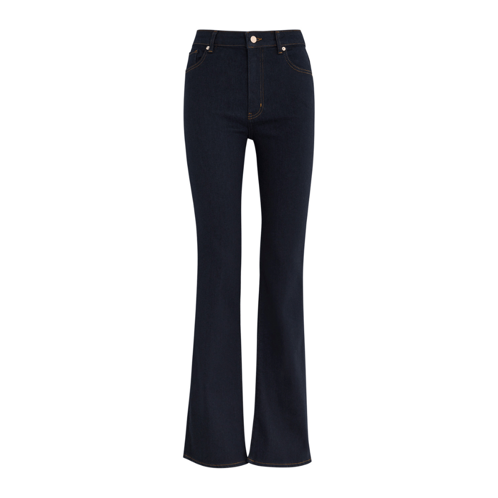 FRAME The Reboot High Rise Bootcut Jeans in Stargirl FRAME DENIM Designer fashion shop online and in store High End fashion boutique Sydney Australia Riada Concept