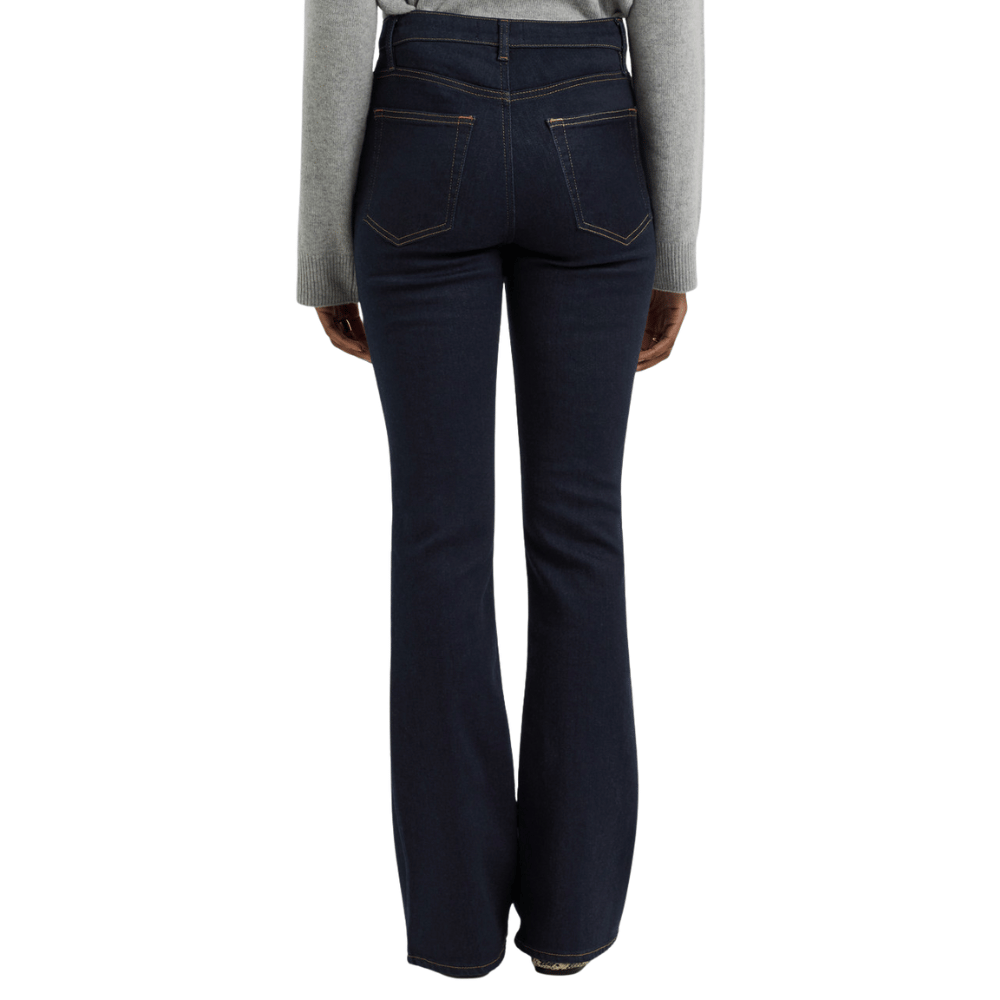 FRAME The Reboot High Rise Bootcut Jeans in Stargirl FRAME DENIM Designer fashion shop online and in store High End fashion boutique Sydney Australia Riada Concept